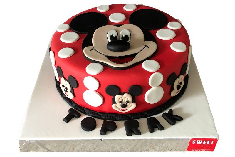 Mickey Mouse Karakterli Pasta